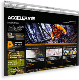 Accelerate website home page