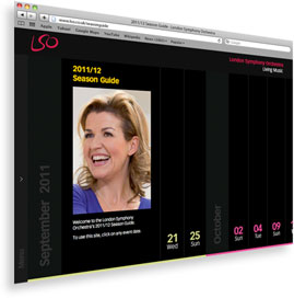 London Symphony Orchestra 2011/12 Season Guide website home page